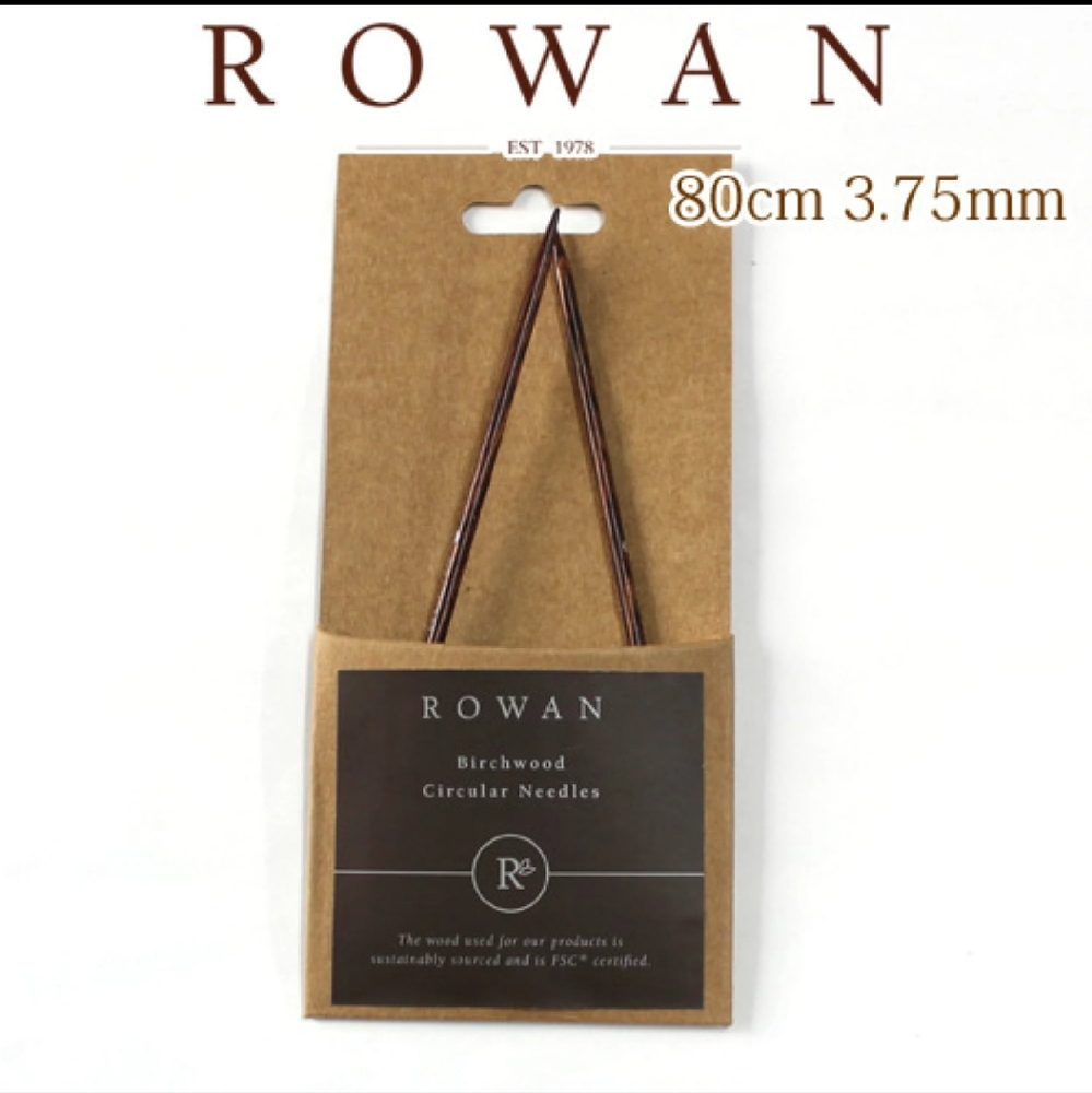 Rowan - Birchwood circular knitting needles 3.75mm/ 80cm